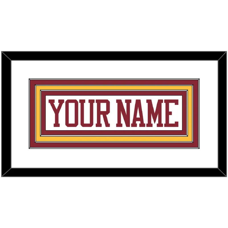 Minnesota Hockey Nameplate - Home White - Triple Mat 1