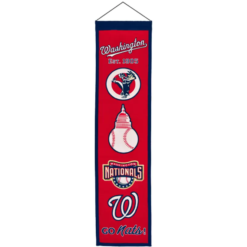 Washington Nationals Logo Evolution Heritage Banner