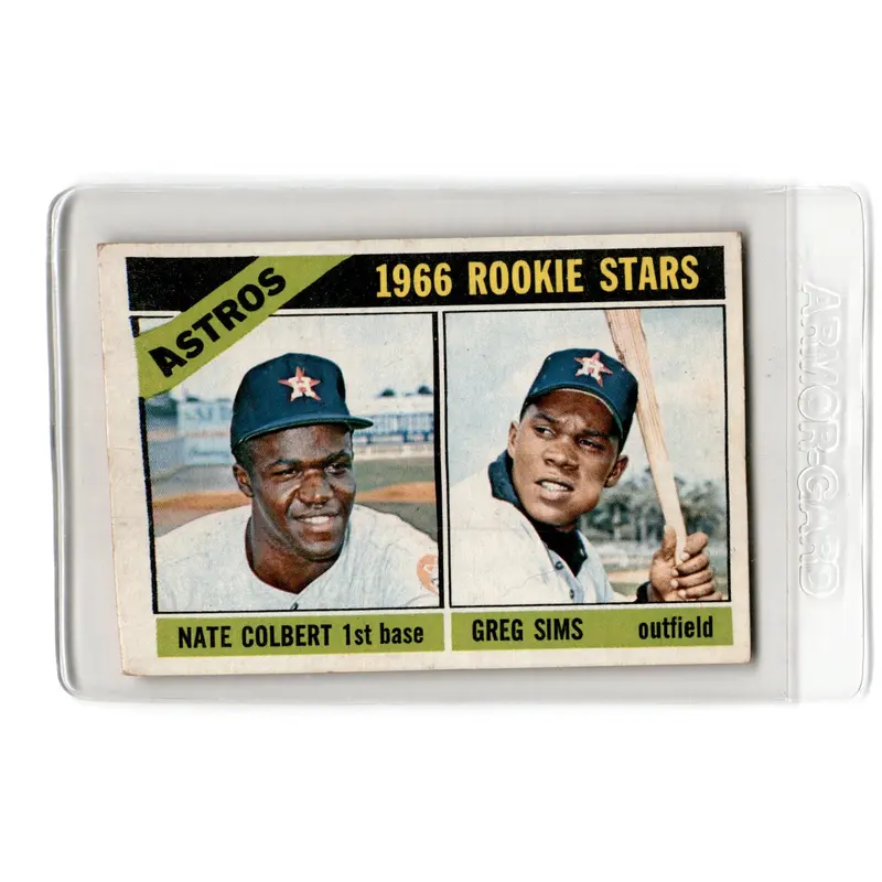 1966 Topps Astros Rookies - Nate Colbert/Greg Sims #596 Rookie EX