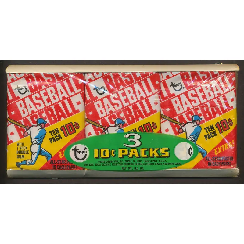 1970 Topps Baseball Unopened Wax Pack Tray (Authenticate)
