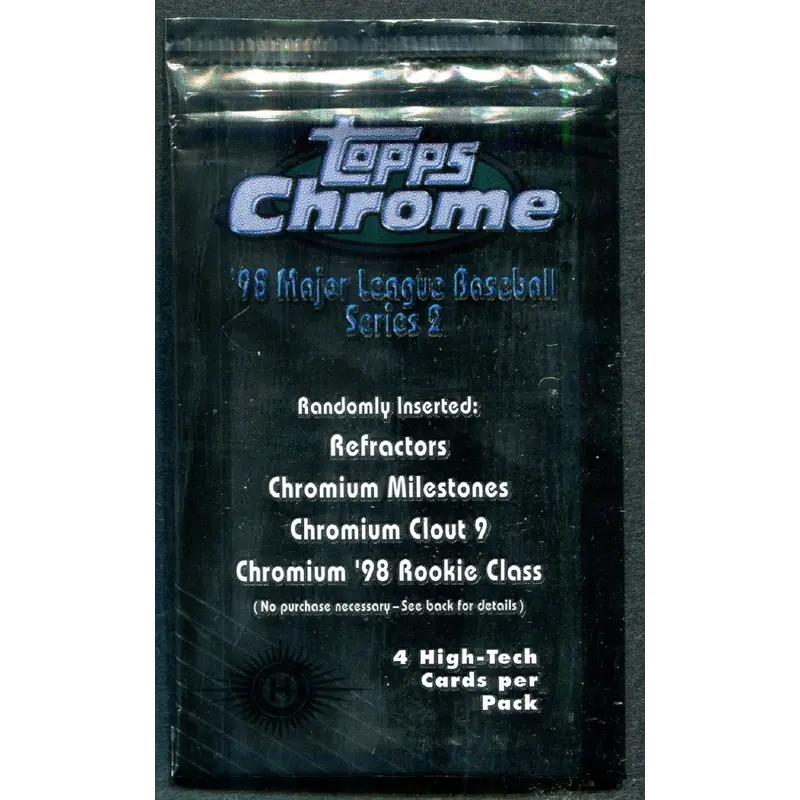 1998 Topps Chrome Baseball Unopened Series 2 Pack (Hobby) (4)