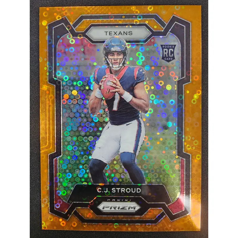 CJ Stroud 2023 Panini Prizm #339 Orange Disco Prizm