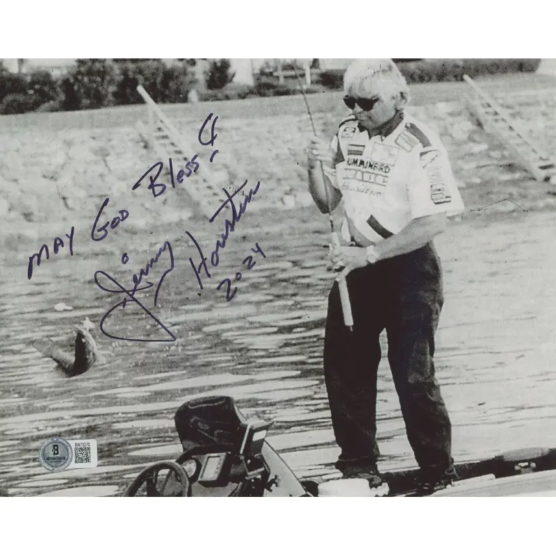 Jimmy Houston "May God Bless 2024" Authentic Signed 8x10 Photo BAS #BN73270