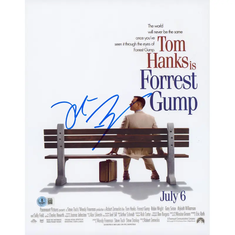 Robert Zemeckis Forrest Gump Authentic Signed 11x14 Vertical Photo BAS #BS78160