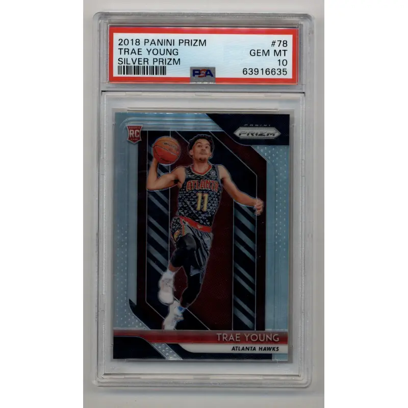Trae Young 2018-19 Prizm Silver #78 PSA 10 Gem Mint 6635