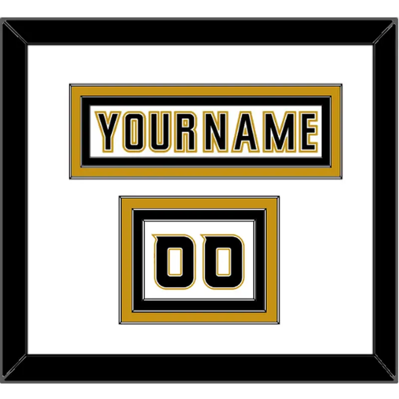 Anaheim Nameplate & Number (Shoulder) - Road White (2006-2014) - Triple Mat 1