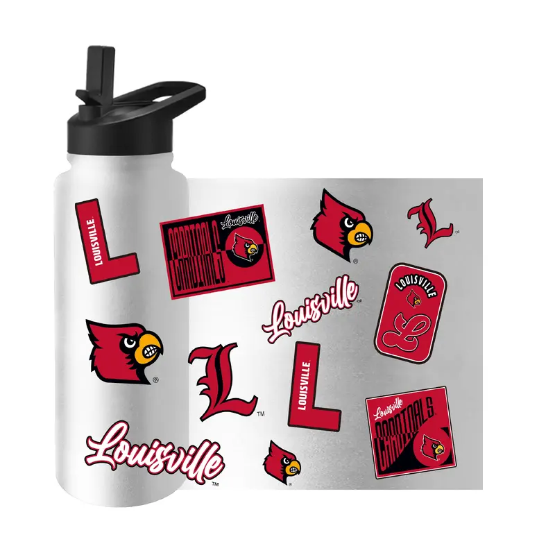Louisville 34oz White Dreamweave Quencher Bottle