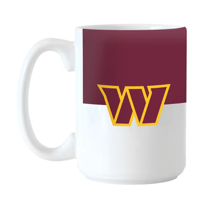 Washington Commanders Color Block 15 oz Sublimated Mug