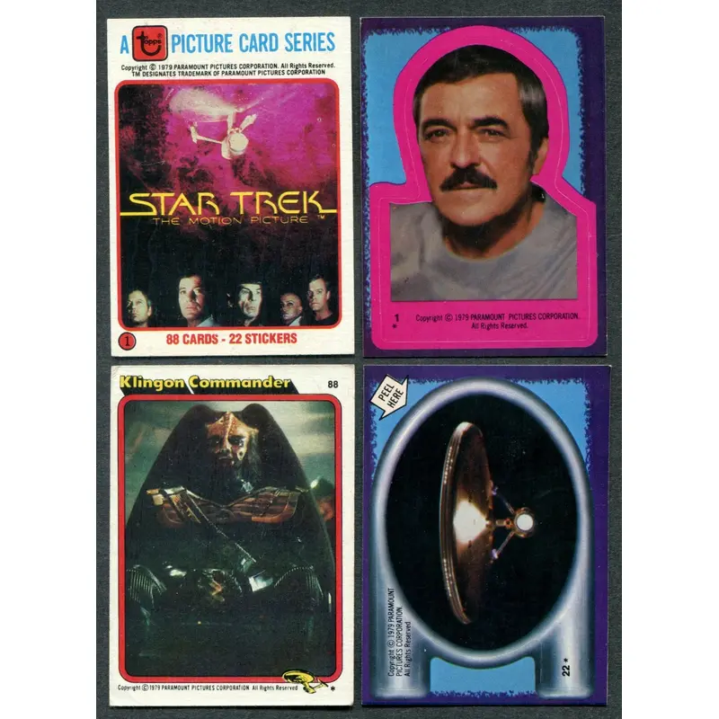1979 Topps Star Trek Complete Set (w/ stickers) (88/22) EX/MT NM