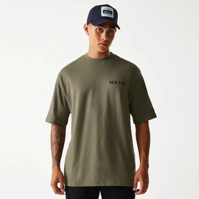 New Era Animal Graphic Green Oversized T-Shirt