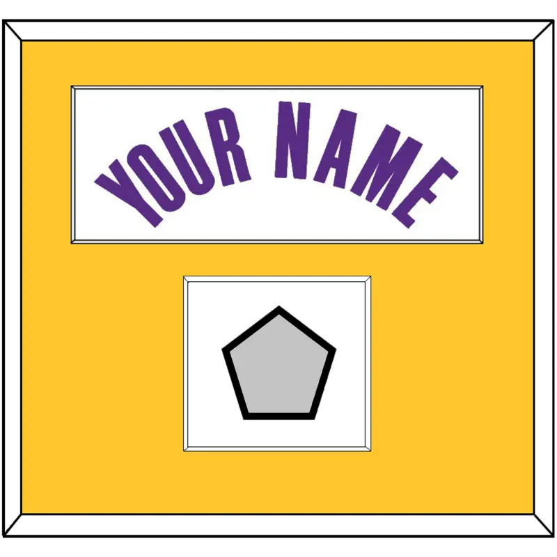 Los Angeles Name & Trophy Patch - White Association - Single Mat 1