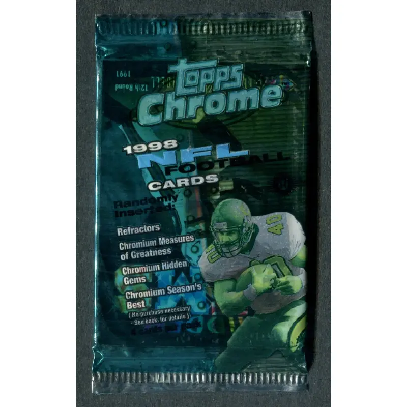 1998 Topps Chrome Football Unopened Pack (Hobby) (4)