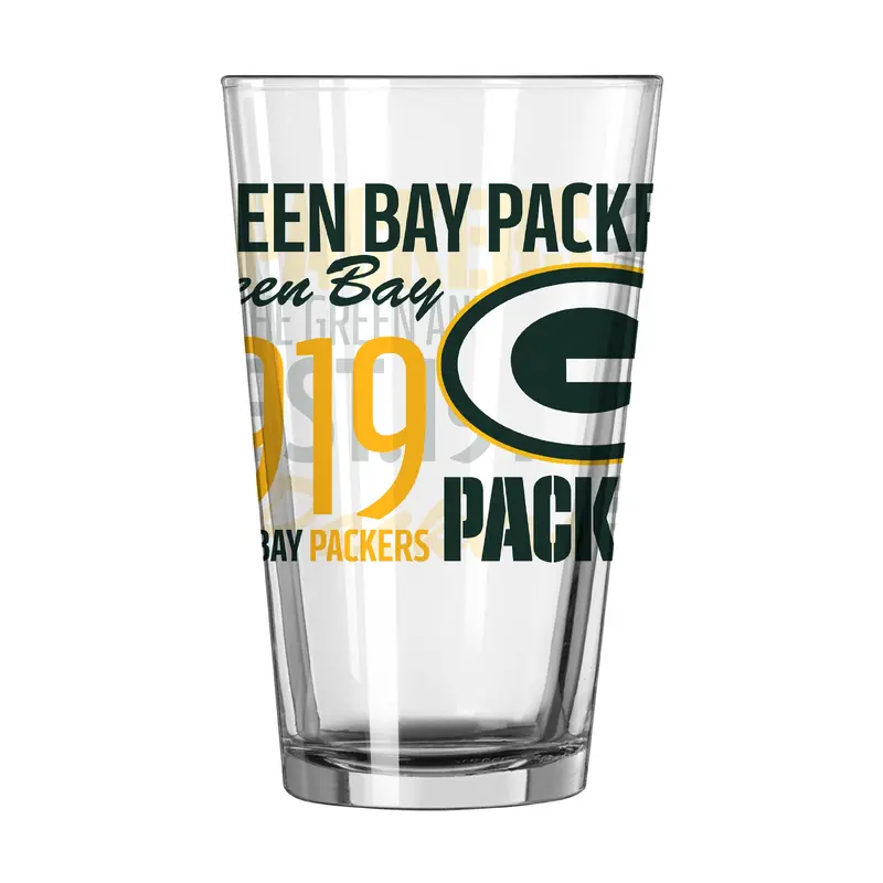 Green Bay Packers 16oz Spirit Pint Glass