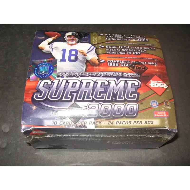 2000 Collectors Edge Supreme Football Box (Hobby)