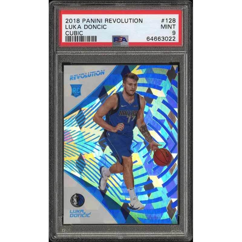 Luka Doncic 2018 Panini Revolution Cubic Rookie #23/50 PSA 9 Mint