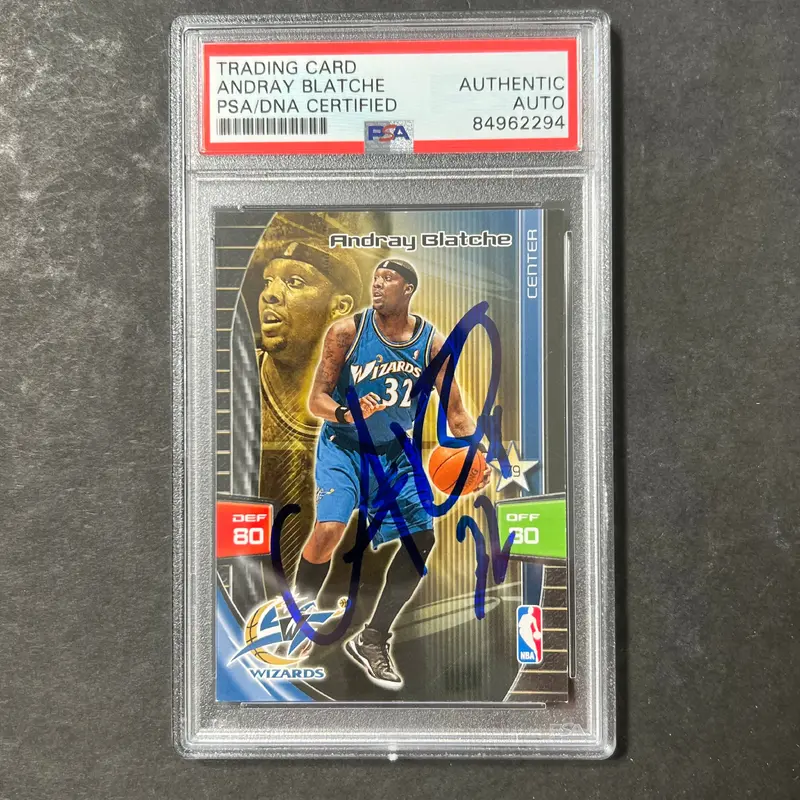 2018 Panini Adrenalyn Andray Blatche Signed Card AUTO PSA Slabbed Wizards