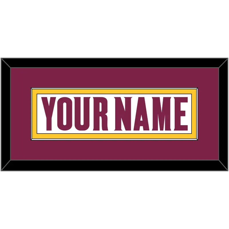 Arizona State Hockey Nameplate - Home White (2021-2022) - Single Mat 2