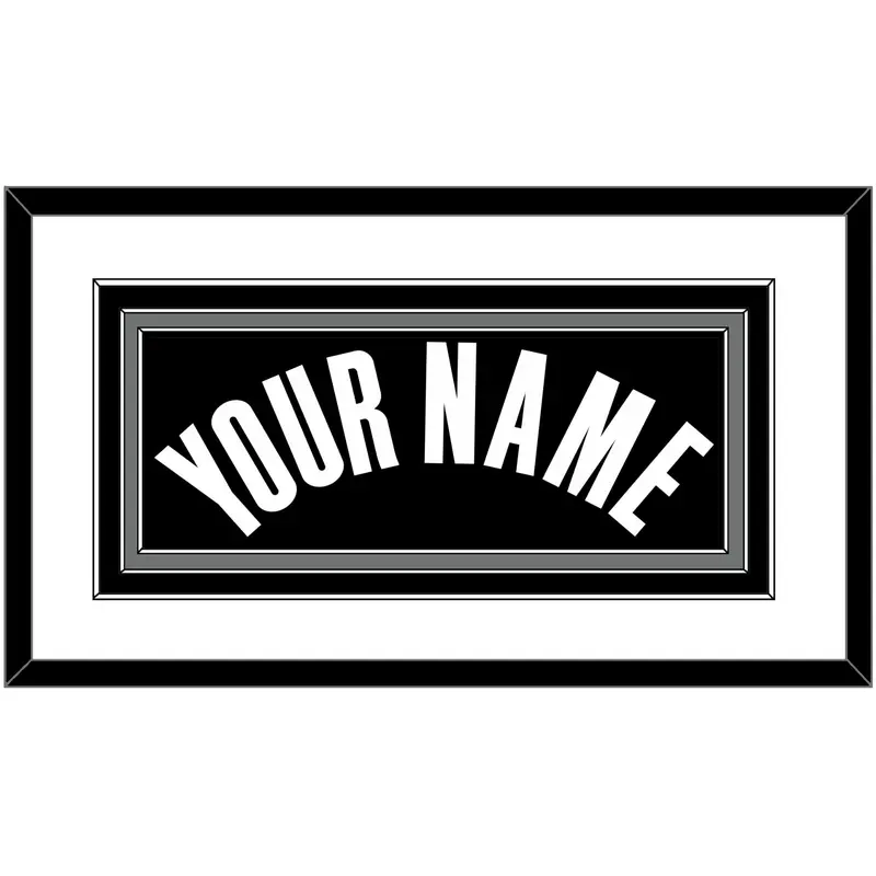 Brooklyn Name - Black Icon - Triple Mat 1