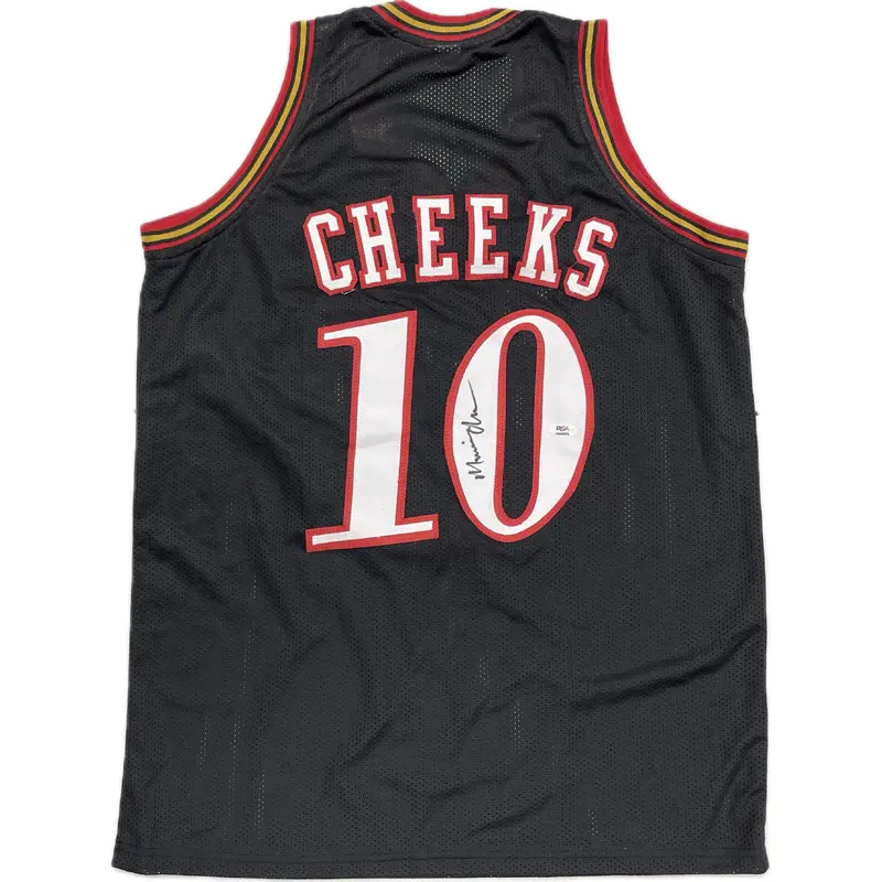 Maurice Mo Cheeks signed jersey PSA/DNA 76ers Autographed Sixers