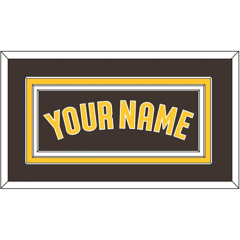 San Diego Name - Alternate Brown - Triple Mat 2