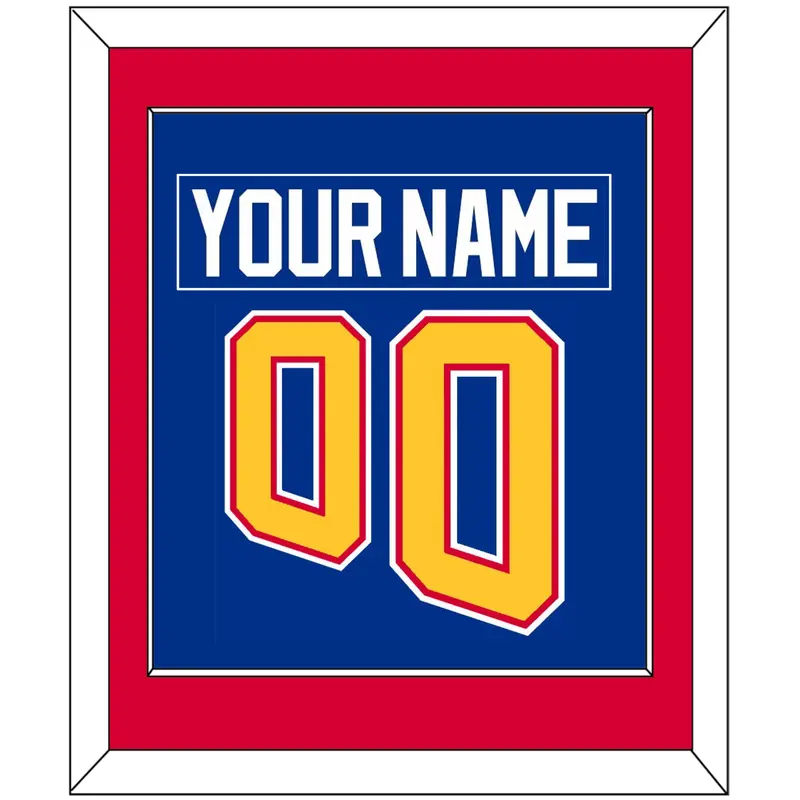 St. Louis Nameplate & Number (Back) Combined - Road Blue (1995-1998) - Single Mat 2