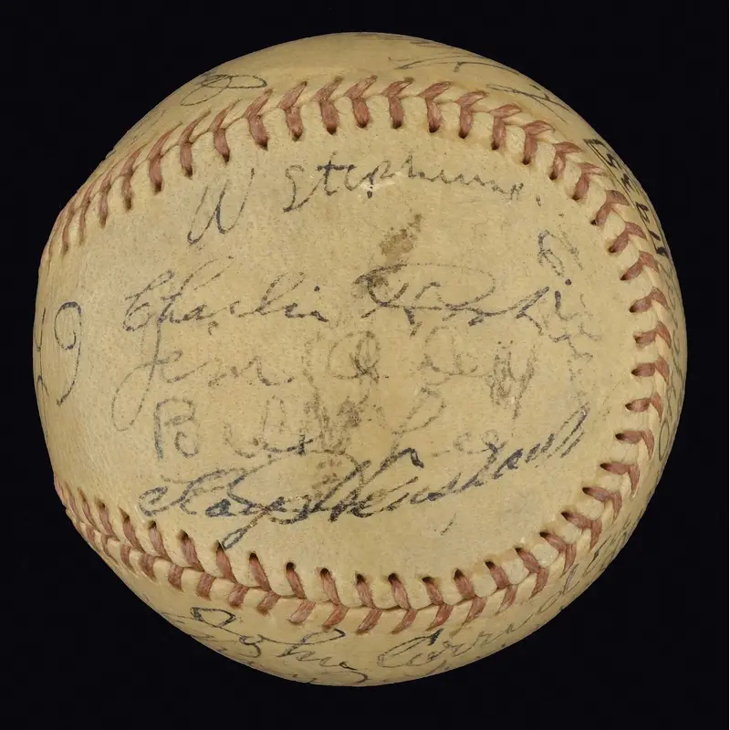 1935 Chicago Cubs National League Champs Team NL Signed Baseball PSA DNA COA