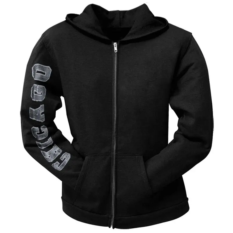 Chicago White Sox - Distressed Logo Black Juniors Zip Hoodie
