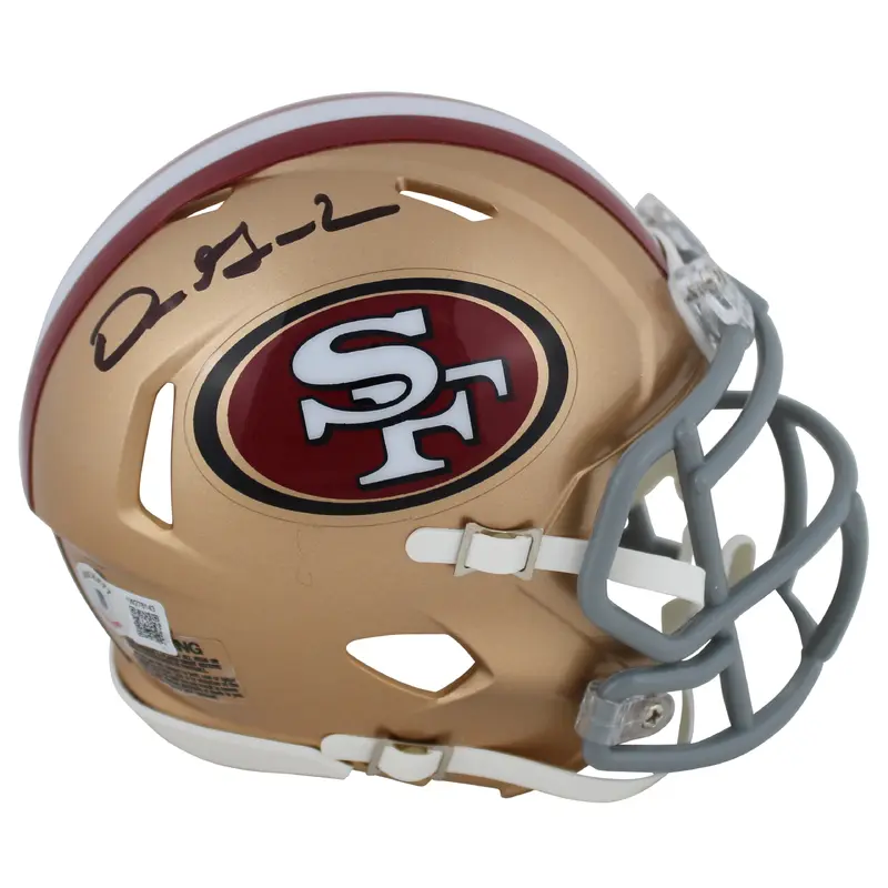 49ers Dre Greenlaw Authentic Signed Speed Mini Helmet Autographed BAS Witnessed