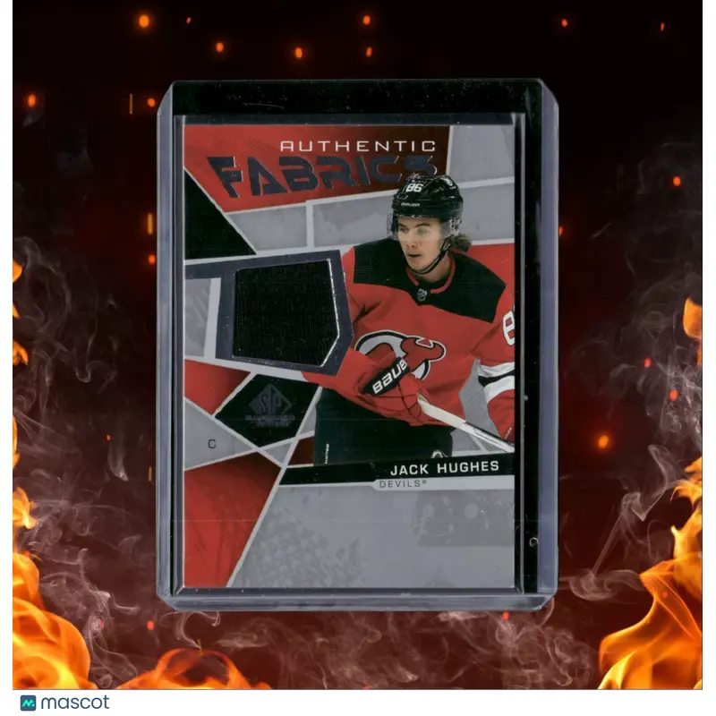 2021-22 SP Game Used Jack Hughes Authentic Fabrics #AF-JH