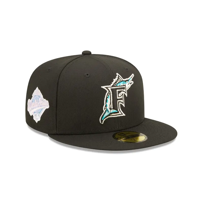 Florida Marlins POP SWEAT 59Fifty Fitted Cap - OTC