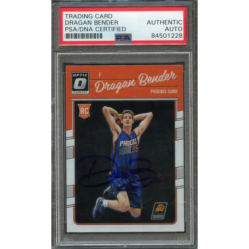 2016-17 Donruss Optic #154 Dragan Bender Signed Card AUTO PSA Slabbed RC Suns