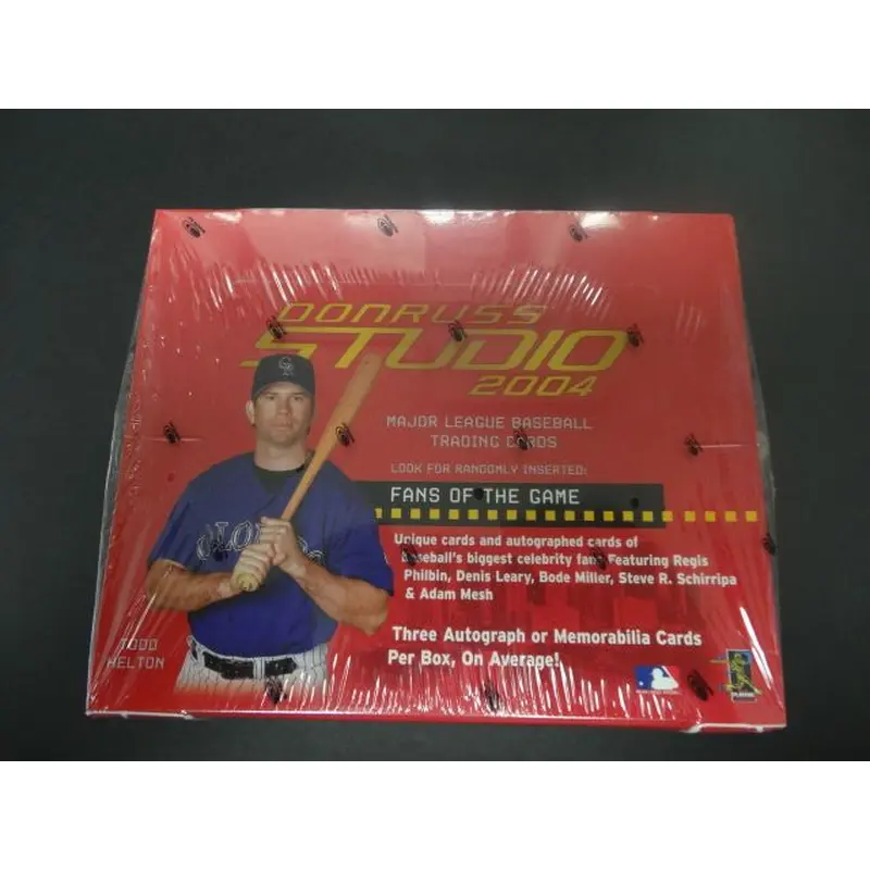 2004 Donruss Studio Baseball Box