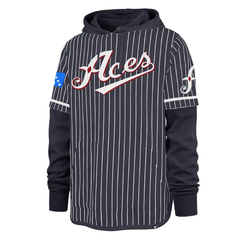 Reno Aces Men's Navy Pinstripe Shortstop Hoodie