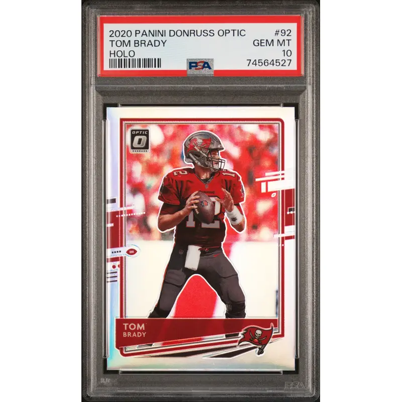 Tom Brady 2020 Donruss Optic #92 Holo PSA 10 Gem Mint