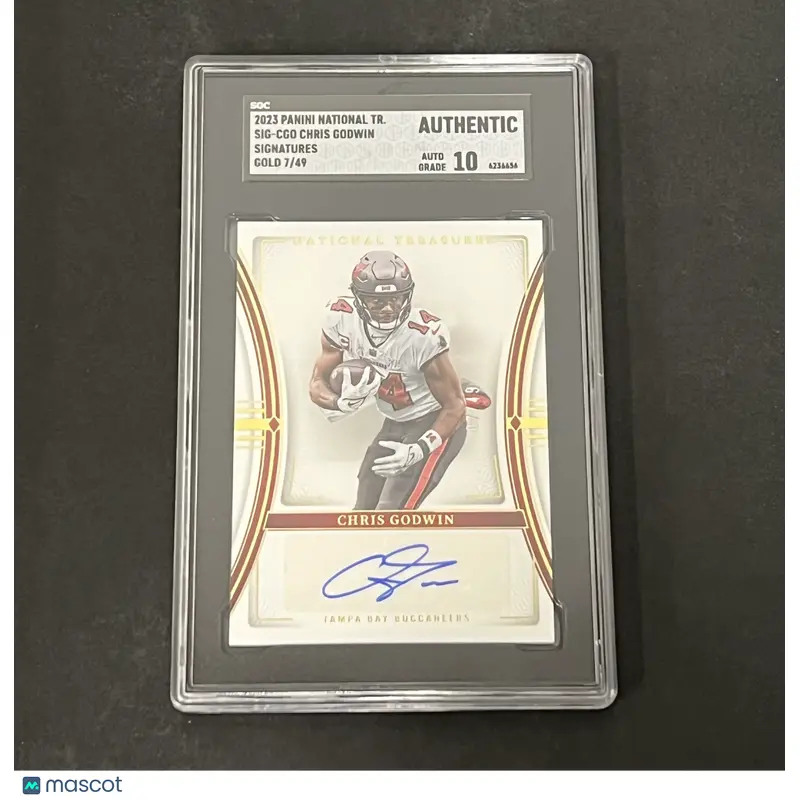 2023 Panini National Treasures #SIG-CGO Chris Godwin SGC Authentic Auto 10