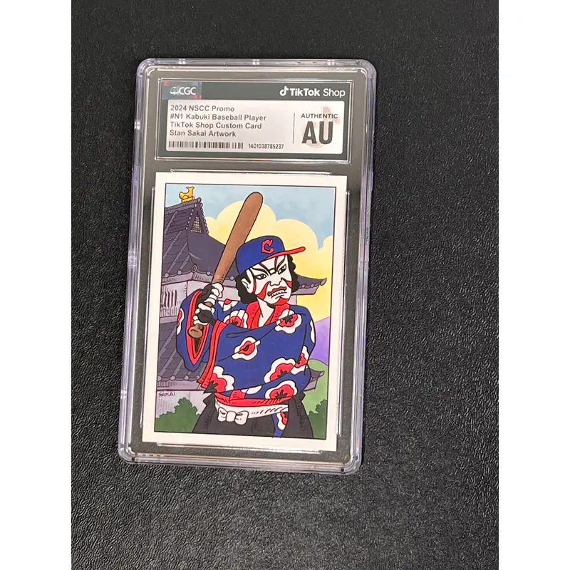 2024 NSCC Kabuki Baseball Player Stan Sakai Artwork #N1 Authentic Slabbed Card
