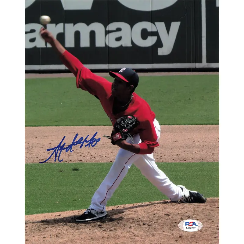 ANDERSON ESPINOZA signed 8x10 photo PSA/DNA Boston Red Sox Autographed