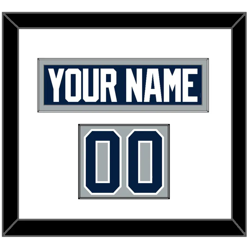 Penn State Hockey Nameplate & Number (Shoulder) - Alternate Gray - Single Mat 1