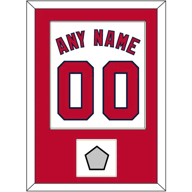 Washington Name, Number & 2019 World Series Champions Patch - Home White - Single Mat 1