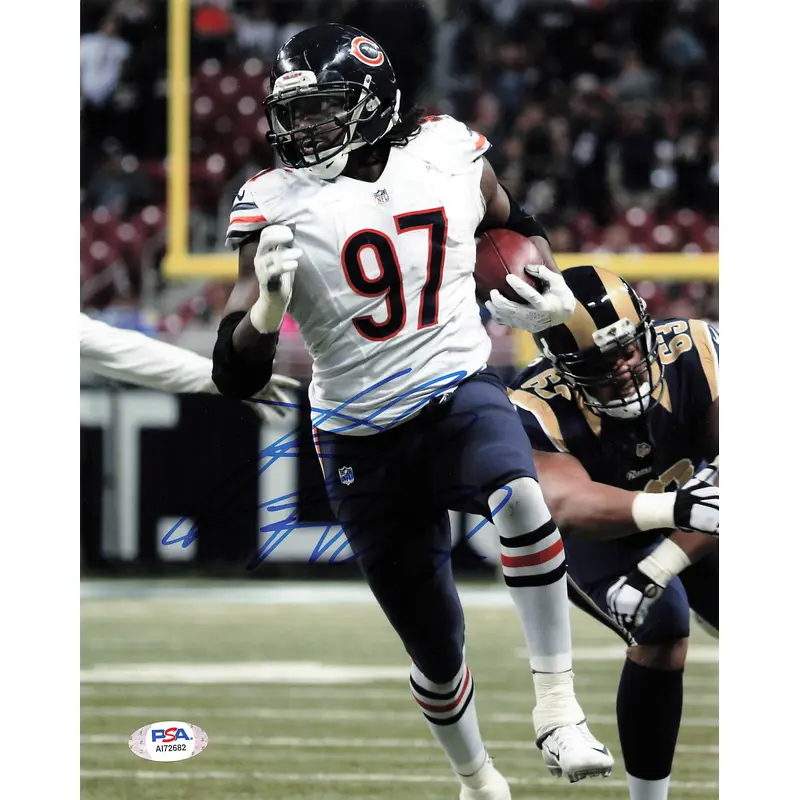 WILLIE YOUNG Signed 8x10 photo PSA/DNA Chicago Bears Autographed