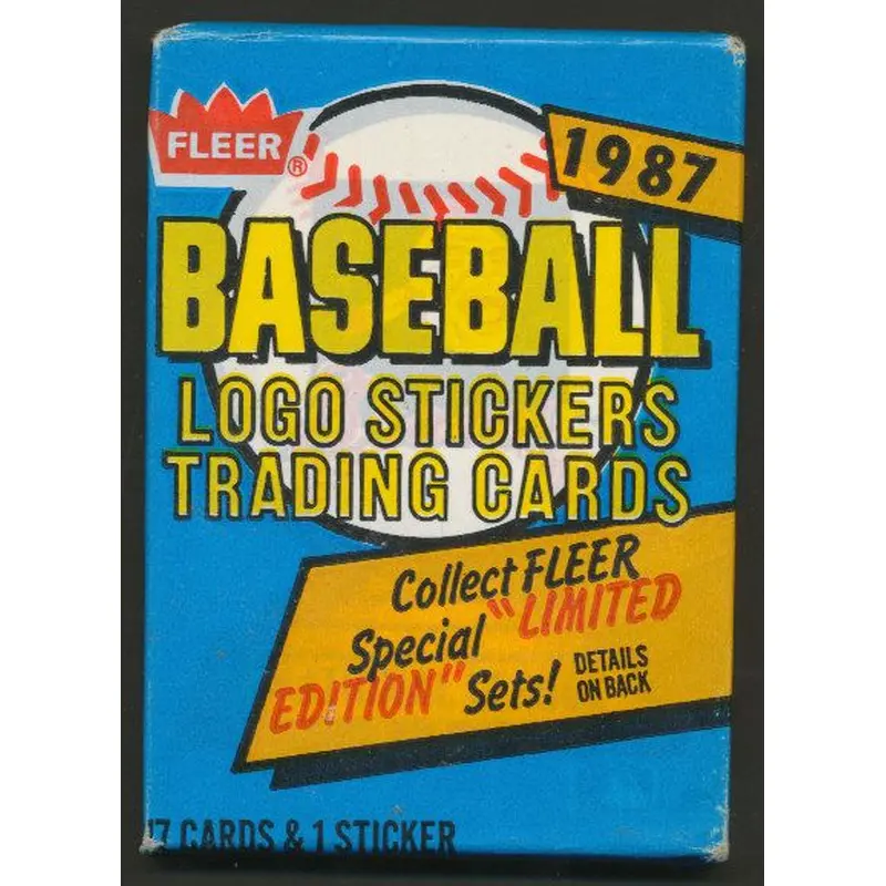 1987 Fleer Baseball Unopened Wax Pack