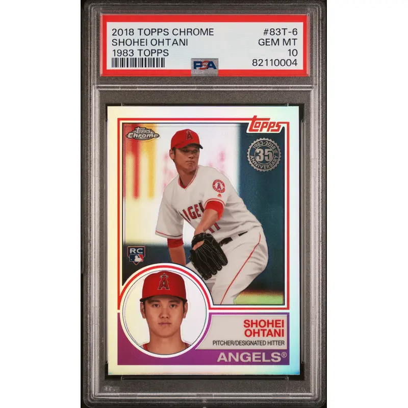 Shohei Ohtani 2018 Topps Chrome 1983 Topps PSA 10 Gem Mint 0004