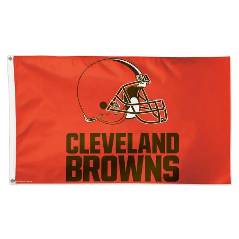Cleveland Browns Official NFL Football DELUXE 3' x 5' Team Flag - Wincraft Inc.