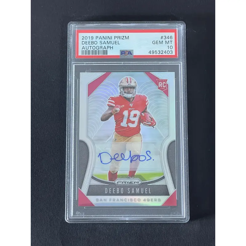2019 Panini Prizm Silver #346 Deebo Samuel Signed Card Auto 10 PSA Slabbed 49ers