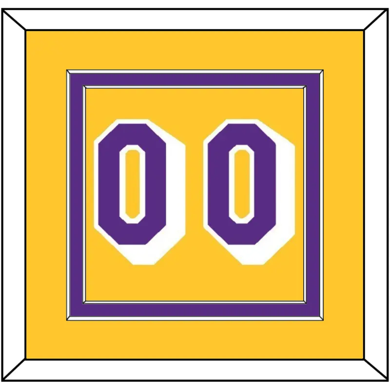 Los Angeles Number - Home Yellow (1997-1999) - Double Mat 2