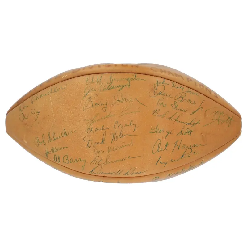 1959 New York Giants Eastern Division Champions Team-Signed Football JSA COA