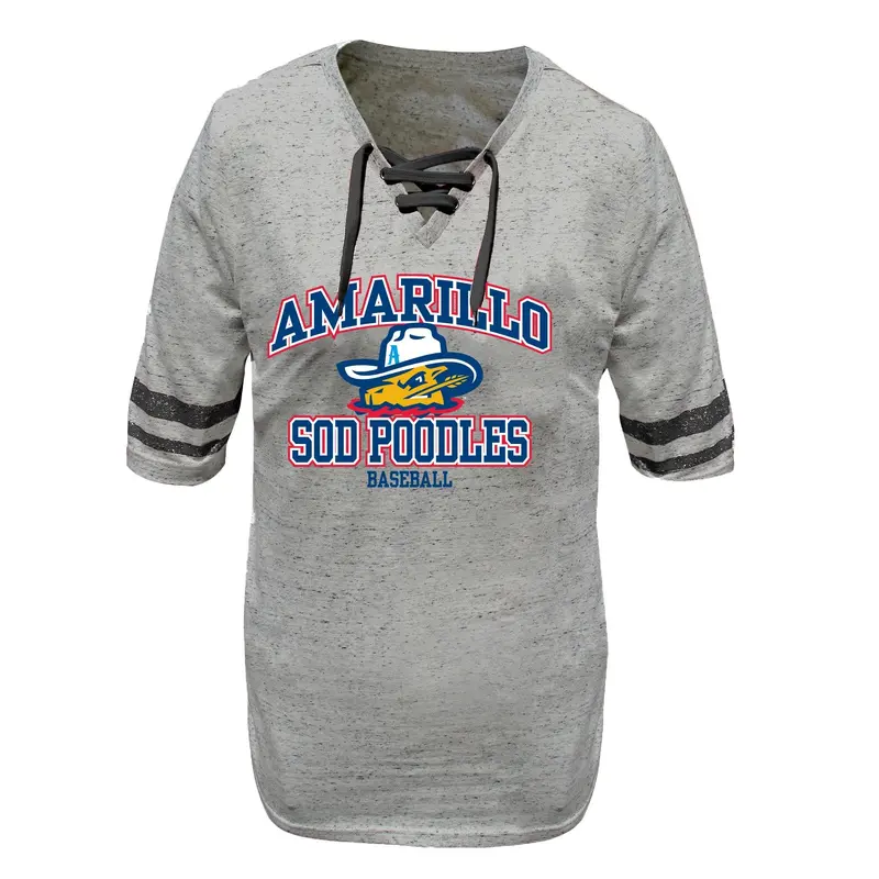 Amarillo Sod Poodles Plus Womens Heather Grey Tee