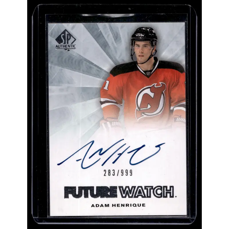 2011-12 Upper Deck SP Authentic - Autographed Future Watch - Adam Henrique #239 /999 RC