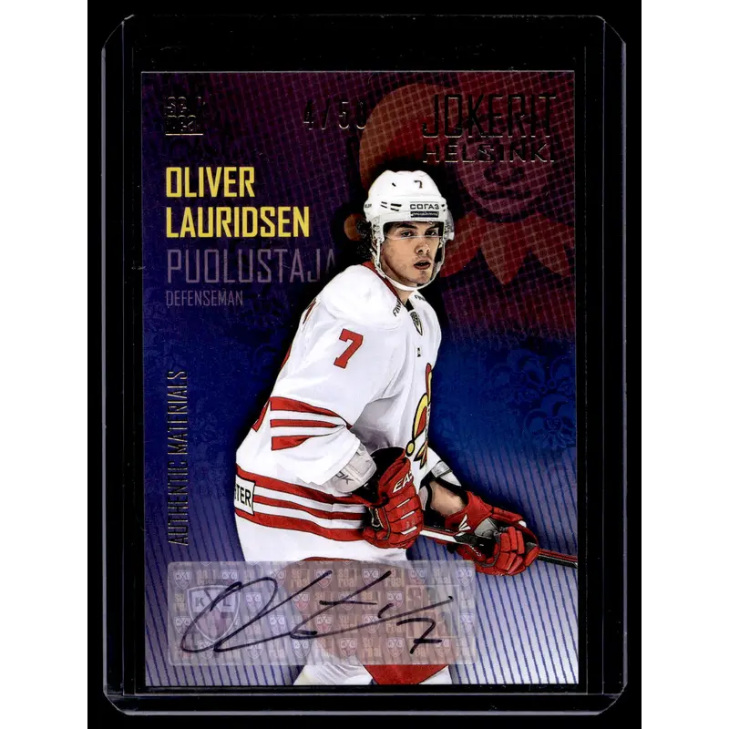2016-17 Cereal Jokerit Autograph - Oliver Lauridsen #JOK-AUT-006 /50