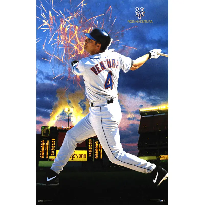 Robin Ventura "V-Day" New York Mets MLB Action Poster - Costacos 1999